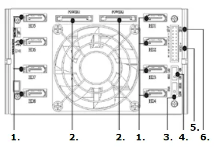 ICY BOX IB-2280SSK 8bay 2.5 Inch SATA-SAS HDD Backplane fig 2