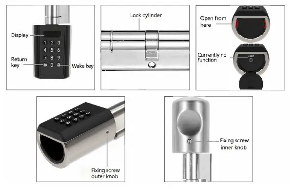 SOREX B08W5CZ4X1 FLEX Electronic Door Lock- fig 1