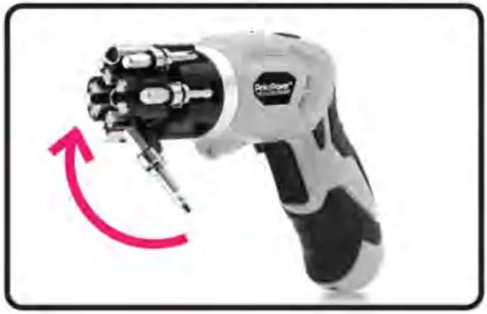 Pink-Power-PP481-LK-Electric-Cordless-Screwdriver-and-Bubble-Level-Kit-Instruction-illustration