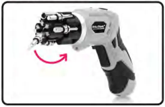 Pink-Power-PP481-LK-Electric-Cordless-Screwdriver-and-Bubble-Level-Kit-Instruction-illustration