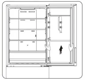 Hisense Bottom Mount Fridge Instruction Manual - Place the upper door on a smooth surface