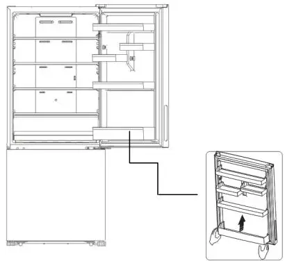 Hisense Bottom Mount Fridge Instruction Manual - Stand the refrigerator upright