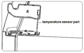 Hisense Bottom Mount Fridge Instruction Manual - Temperature sensor