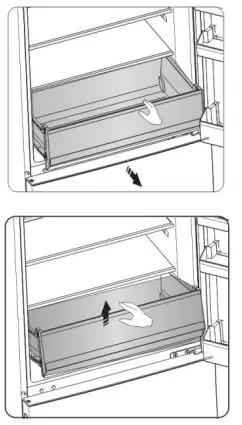 Hisense Bottom Mount Fridge Instruction Manual - opposite sequence