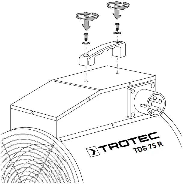 TROTEC TDS 75 R Electric Fan Heater 1