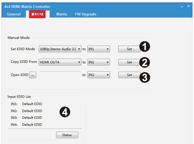 BLACKBIRD 4K 4×4 HDMI Matrix BLACKBIRD 4K 4×4 HDMI BLACKBIRD 4K 4×4 HDMI Matrix