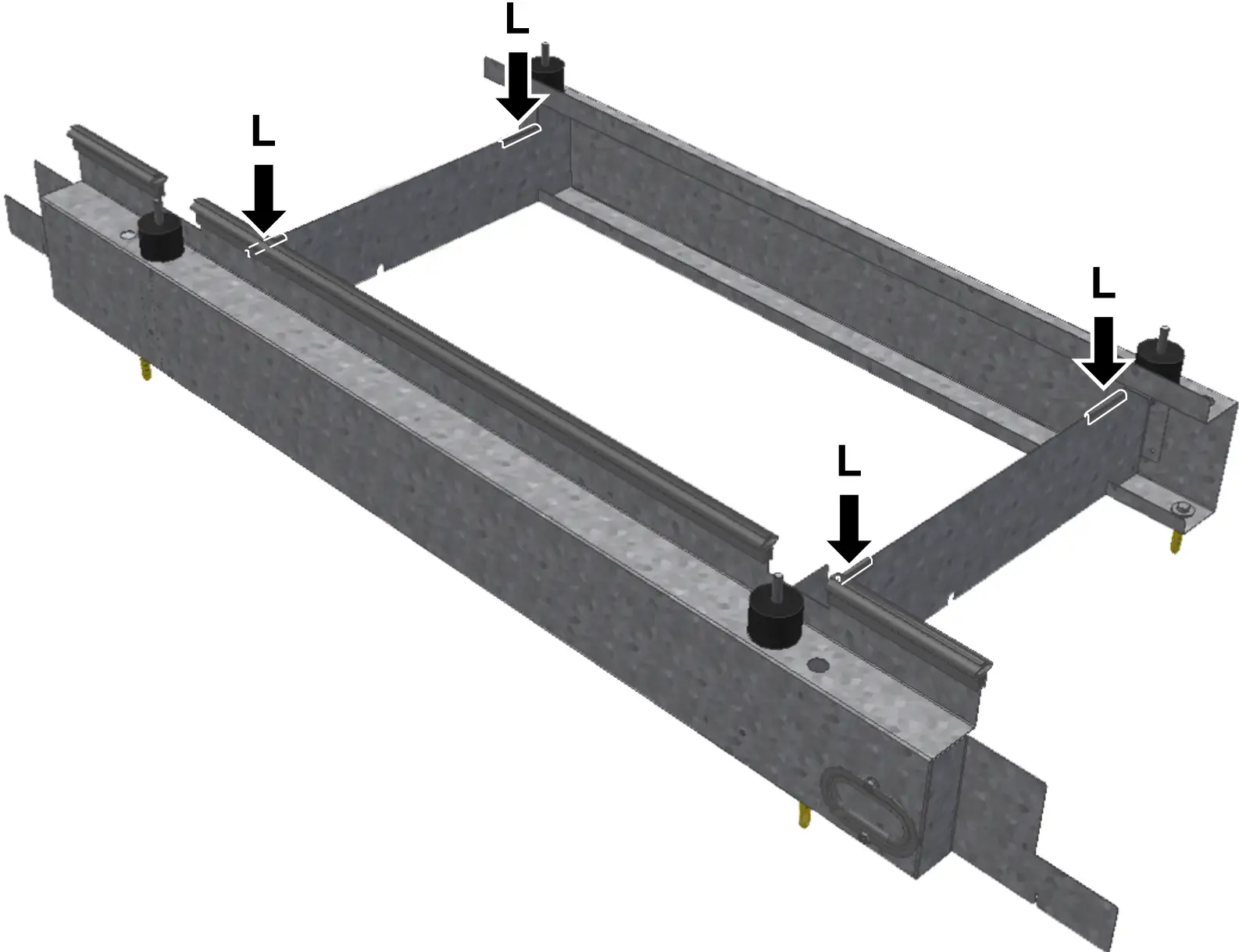 U-shaped finishing rubber