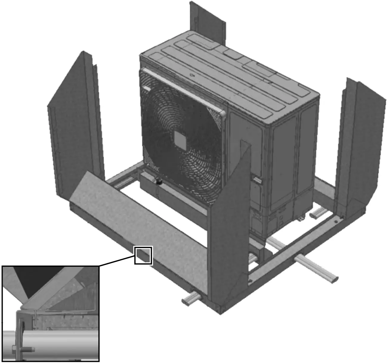 DAIKIN EKLN140A1 Low Sound Enclosure Instruction Manual installing the slats
