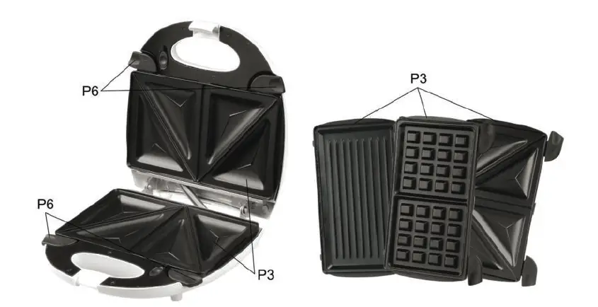 HYUNDAI-SM-627-Sandwich-Maker-Toaster-3-in-1-FIG-2