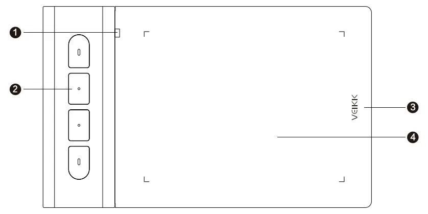 VEIKK Creator Pop VK430 Pen Tablet -