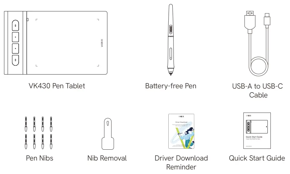 VEIKK Creator Pop VK430 Pen Tablet - 2