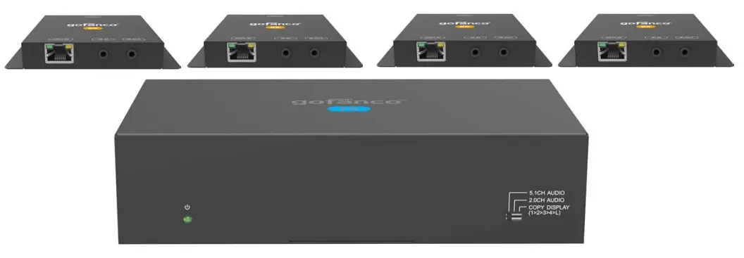 gofanco HDExt4P-HD14 1x4 HDMI 1.4 Splitter Extender