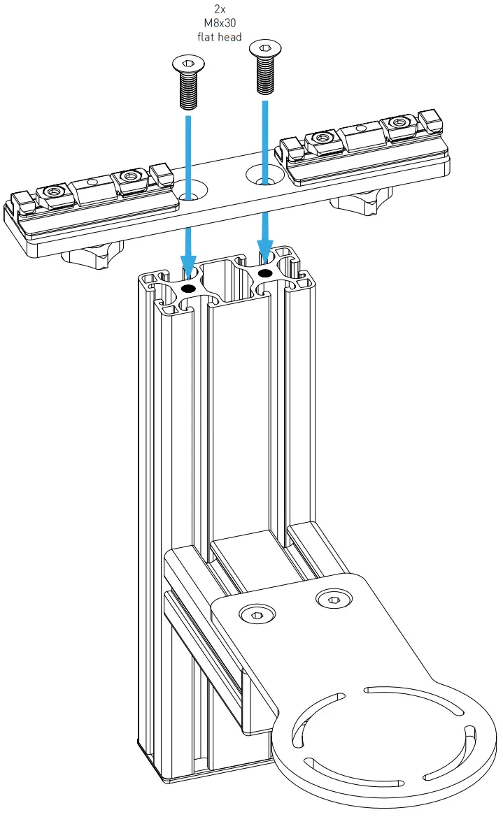 MONSTERTECH 05470002 Table Mount to Rail Mount Conversion - Assembly3