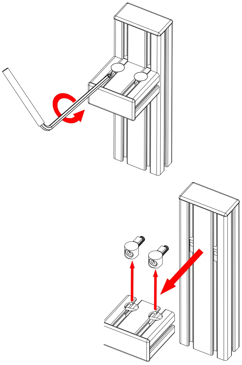 MONSTERTECH 05470002 Table Mount to Rail Mount Conversion - CONVERSION 2
