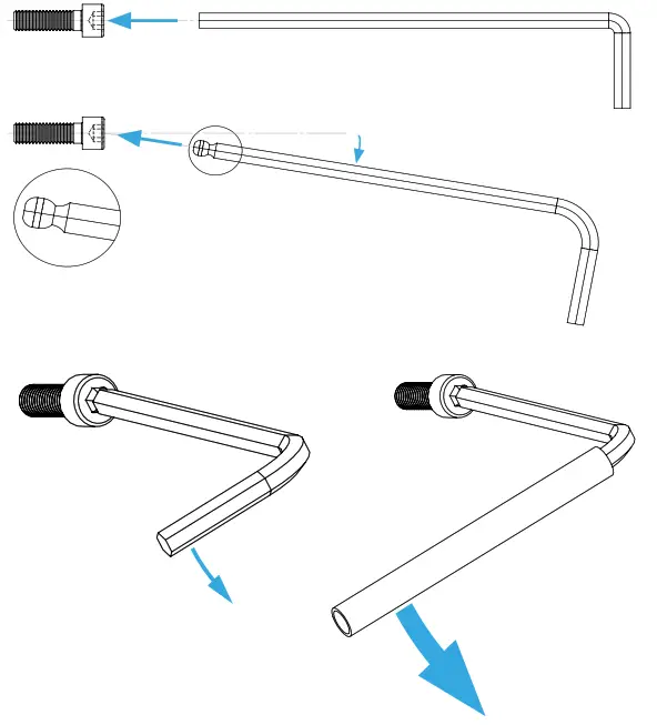 MONSTERTECH 05470002 Table Mount to Rail Mount Conversion - PROFILE NUT1