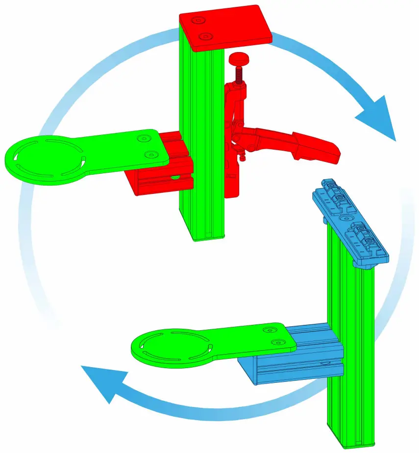 MONSTERTECH 05470002 Table Mount to Rail Mount Conversion - Reused parts