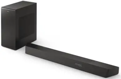 PHILIPS Channel Soundbar with wireless subwoofer A2
