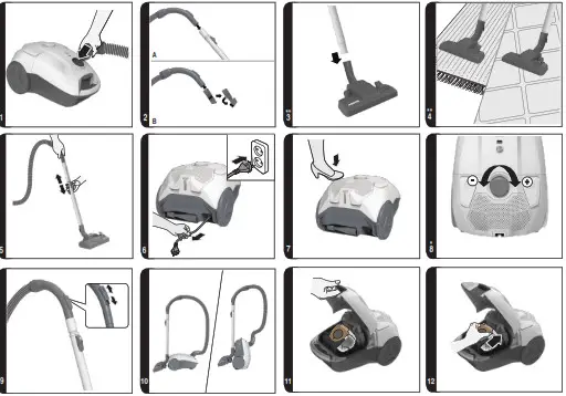 HOOVER Thunder space Evo-nozzles may vary according