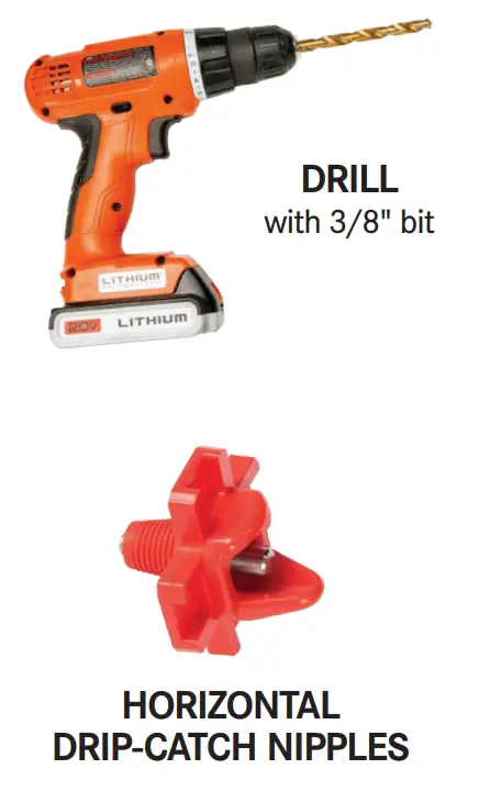 PREMIER 1 530024 Horizontal Drip-Catch Nipples - 4