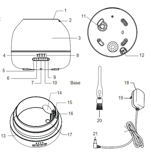 Kmart 43174935 Zen Aroma Diffuser with Sounds - Mist output