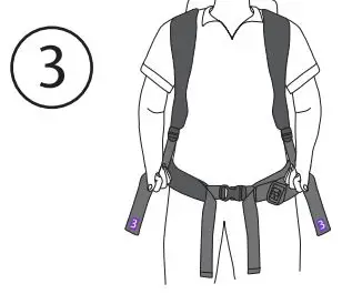 ProTeam TEA-107308 Super Coach Pro 6 Quart Backpack Vacuum Cleaner User Manual - Adjust the shoulder straps