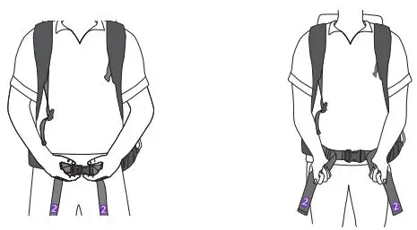 ProTeam TEA-107308 Super Coach Pro 6 Quart Backpack Vacuum Cleaner User Manual - Connect the waist strap