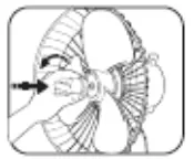 Goldair GCPF265 45cm Black Chrome Pedestal Fan - Fan Grill 2