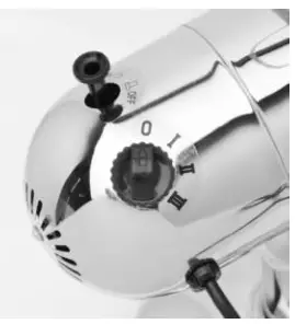 Goldair GCPF265 45cm Black Chrome Pedestal Fan - Fan control switch