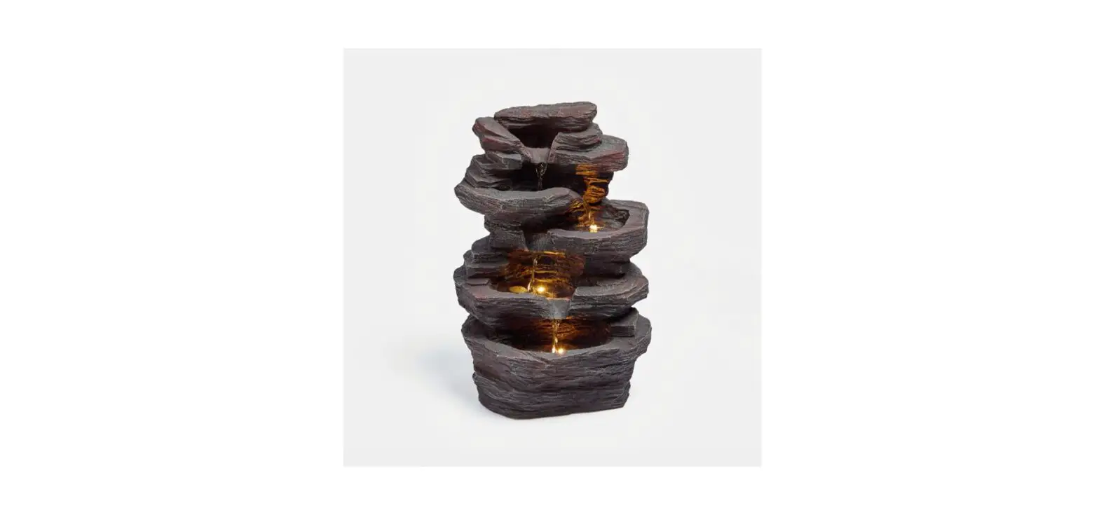 Vonhaus 2500599 Wm 4-tier Rock Water Feature|indoor/outdoor Waterfall Instruction Manual