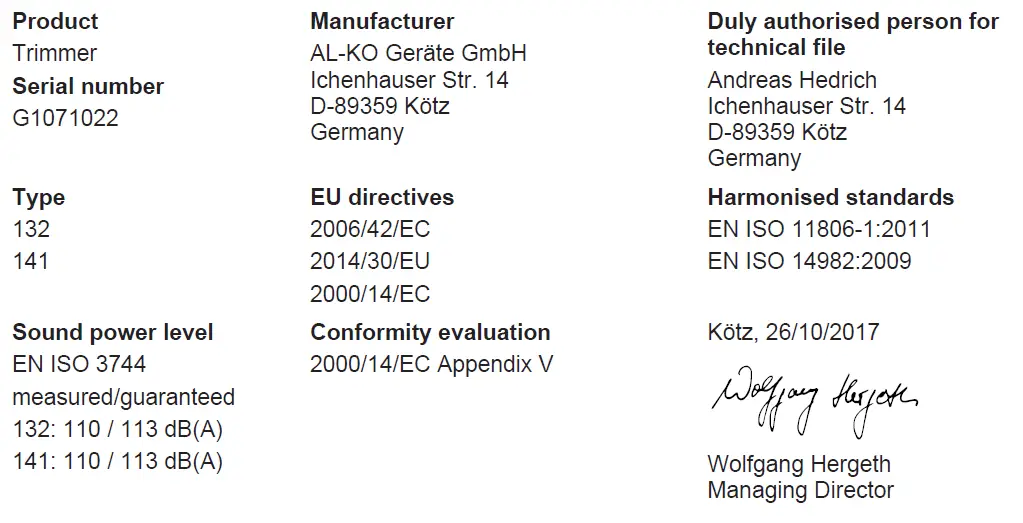solo AL-KO 141 B petrol brushcutter 19