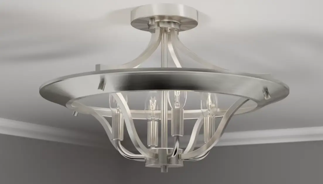 Hunter Perch Point Semi-flush Mount Ceiling Light Instruction Manual