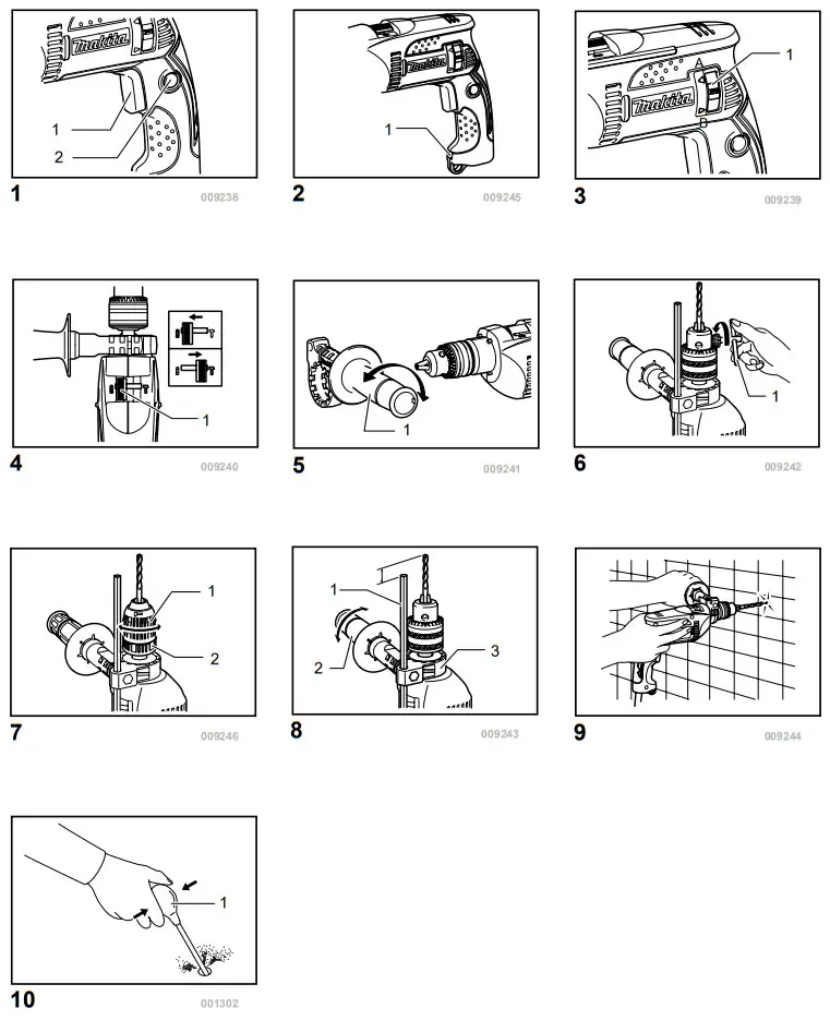 makita HP1640 Corded Hammer Drill - fig