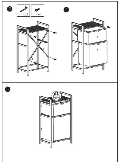 welltime-SJ217110-Barbados-Bathroom-Rack-with-2 textile-baskets-02