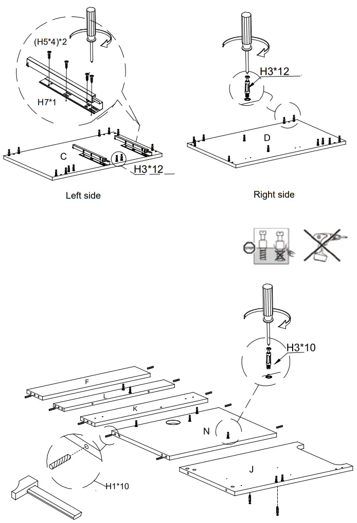 HOMEDEPOT Vanity in Frosted OAK with Ceramic Top - fig1