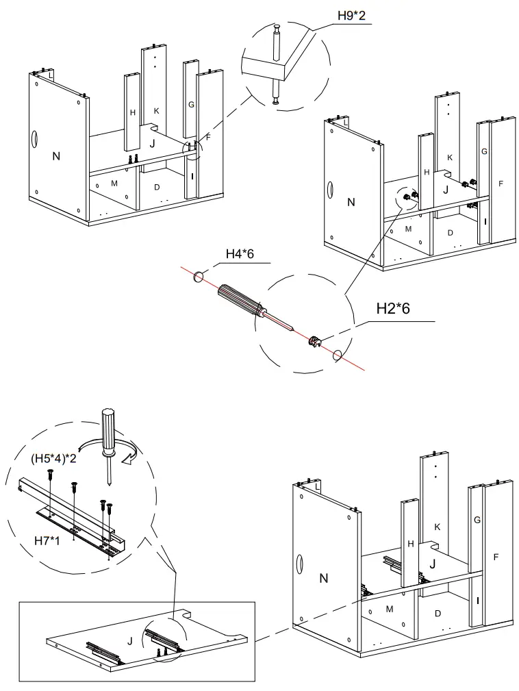 HOMEDEPOT Vanity in Frosted OAK with Ceramic Top - fig2