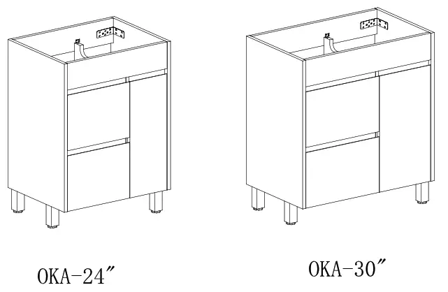 HOMEDEPOT Vanity in Frosted OAK with Ceramic Top