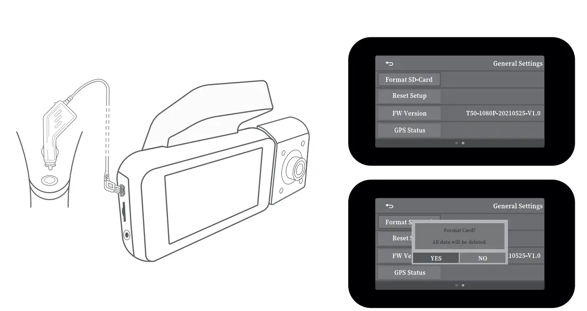 REXING V5C Dash Cam Front 4K & 1080p Cabin Camera w/ Modular Capabilities, Installation