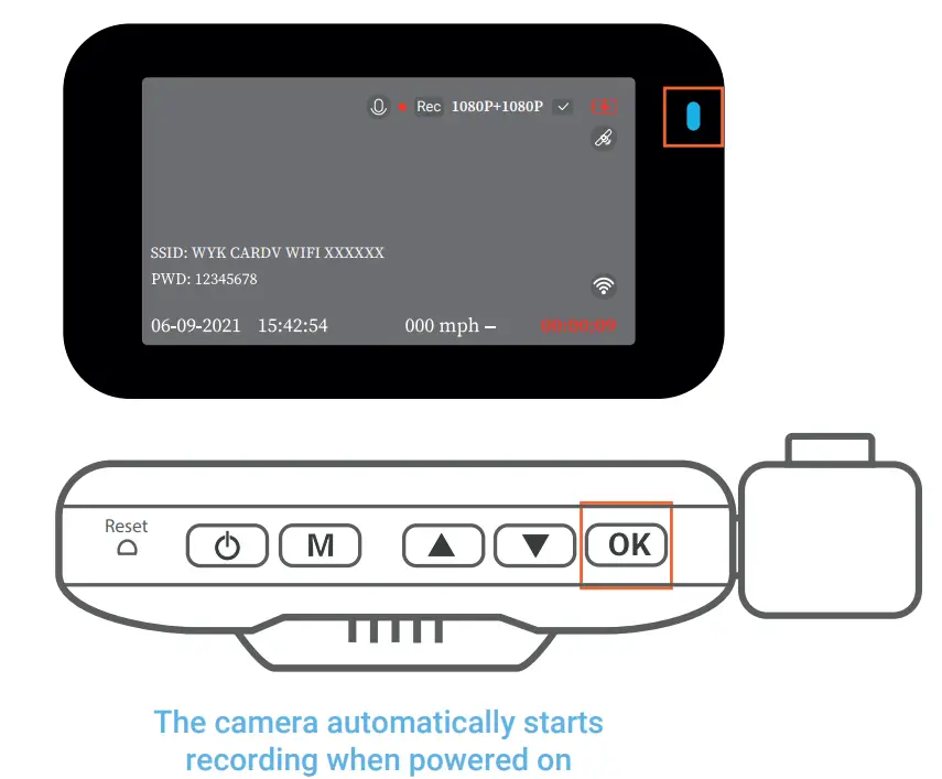 REXING V5C Dash Cam Front 4K & 1080p Cabin Camera w/ Modular Capabilities, Basic Operation