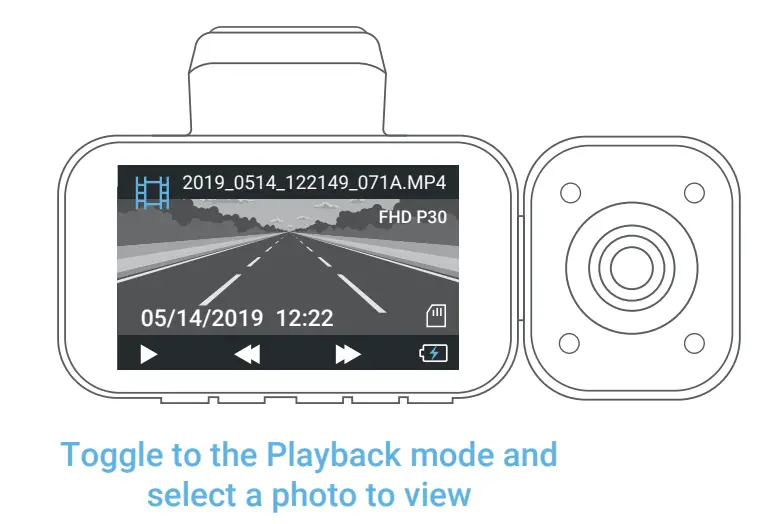 REXING V5C Dash Cam Front 4K & 1080p Cabin Camera w/ Modular Capabilities, Basic Operation