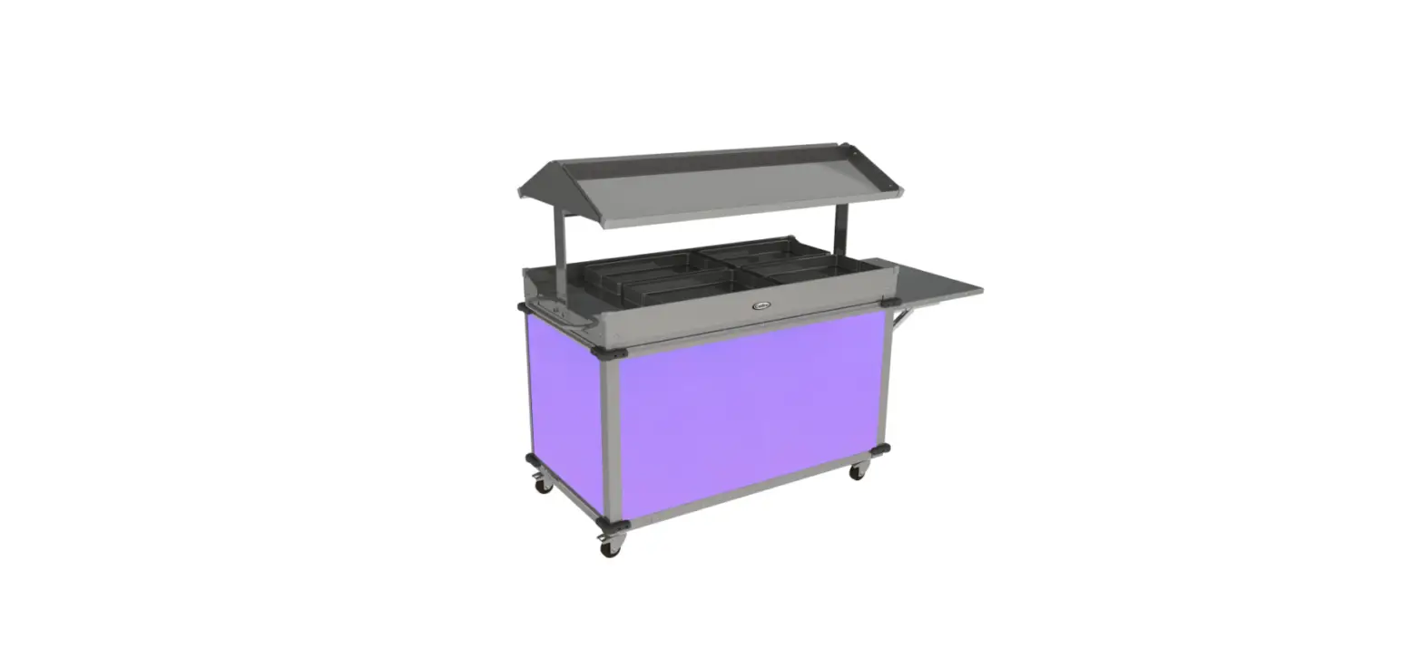 Cadco Cbc-gg-b4-l7 1-4 Inch Mobile Food Bar W Enclosed Base User Manual