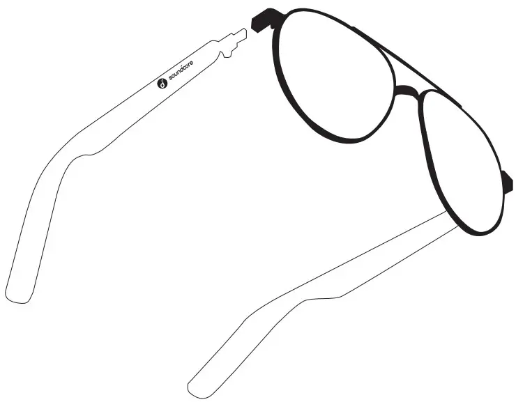 Soundcore P2 Frames Landmark Bluetooth Audio Smart - tour frame