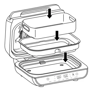 NINJA Foodi AG551EU Grill and Air Fryer with Digital Temperature - Air Fry 1