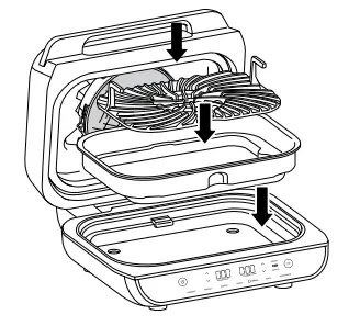 NINJA Foodi AG551EU Grill and Air Fryer with Digital Temperature - Grill