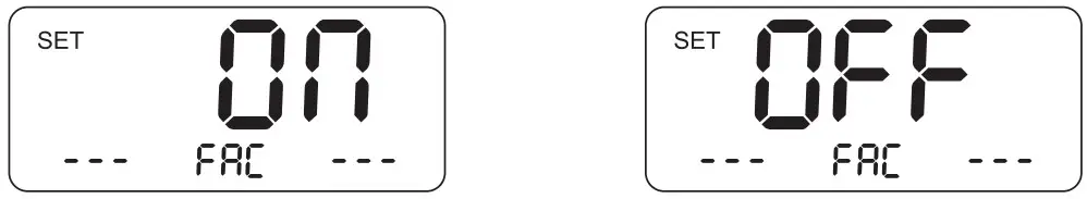 Restore factory setting