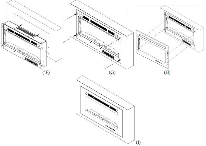 Mondawe IF-1330TCL Electric Fireplace-12