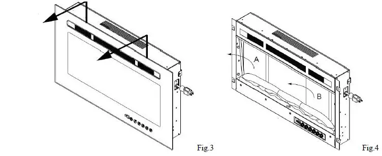Mondawe IF-1330TCL Electric Fireplace-14