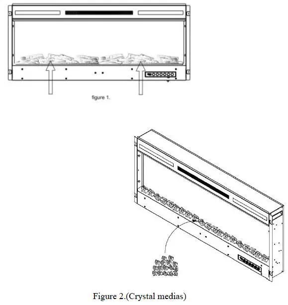 Mondawe IF-1330TCL Electric Fireplace-17