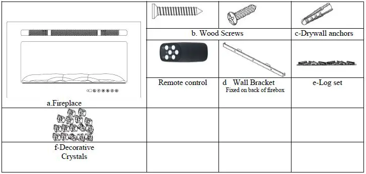 Mondawe IF-1330TCL Electric Fireplace-2