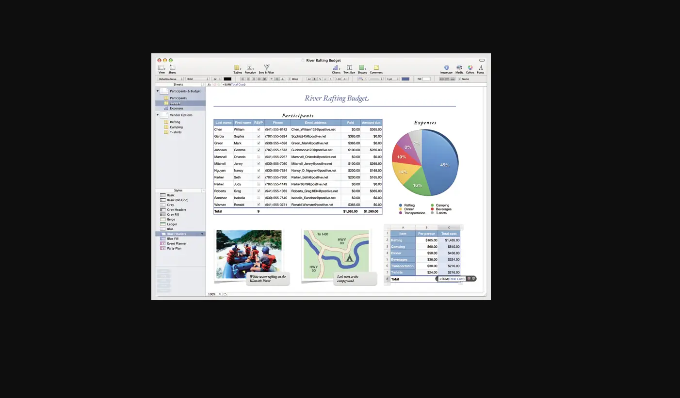Apple Numbers '08 User's Guide