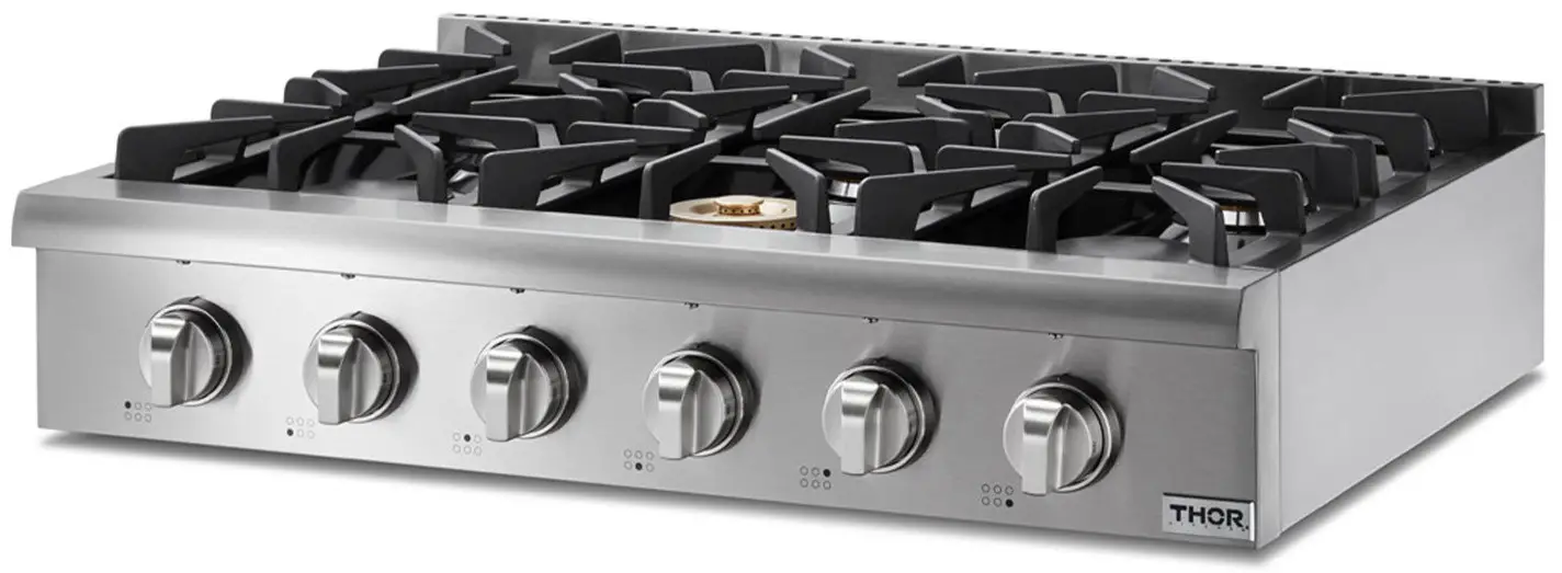 THOR KITCHEN HRT3618ULP 36 in 6 Burners Stainless Steel Gas Cooktop - ACCESSORIES 1